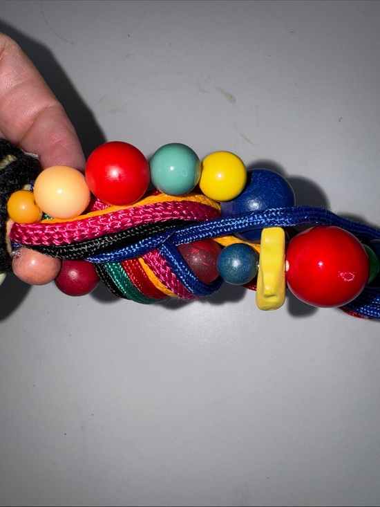 Carolyn Tanner Designs Inc. Colorful Beaded Braided Statement Belt – Vintage main image 12